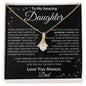 To My Amazing Daughter Love Dad - Alluring Beauty Necklace