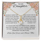 To My Daughter Love Mom- Alluring Beauty Necklace
