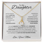 To My Daughter Love Mom - Alluring Beauty Necklace