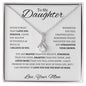 To My Daughter Love Mom - Alluring Beauty Necklace