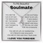 To My Beautiful Soulmate- Alluring Beauty Necklace