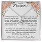 To My Daughter Love Dad - Alluring Beauty Necklace