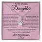 To My Amazing Daughter Love Dad - Alluring Beauty Necklace