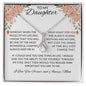 To My Daughter Love Mom- Alluring Beauty Necklace