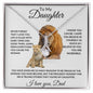 To My Daughter Love Dad - Alluring Beauty Necklace
