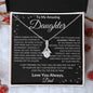 To My Amazing Daughter Love Dad - Alluring Beauty Necklace
