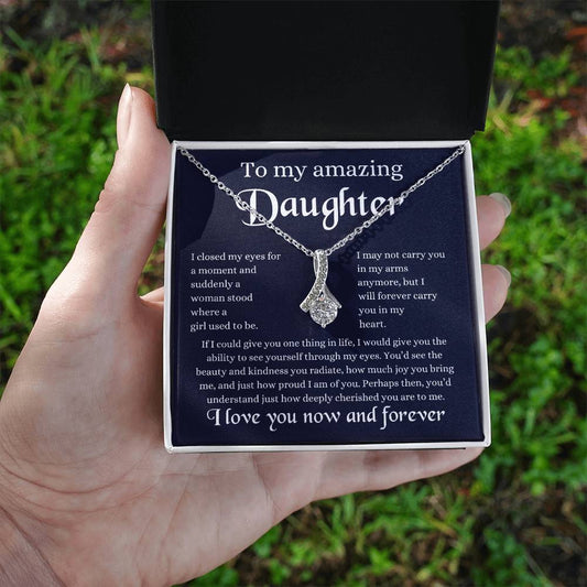 To My Amazing  Daughter - Alluring Beauty Necklace