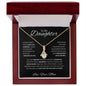 To My Daughter Love Mom - Alluring Beauty Necklace