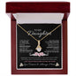 To My Daughter Love Mom - Alluring Beauty Necklace