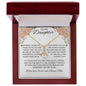 To My Daughter Love Mom- Alluring Beauty Necklace