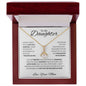 To My Daughter Love Mom - Alluring Beauty Necklace