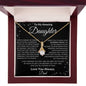 To My Amazing Daughter Love Dad - Alluring Beauty Necklace