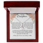 To My Daughter Love Mom- Alluring Beauty Necklace