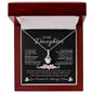 To My Daughter Love Mom - Alluring Beauty Necklace