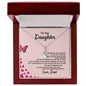 To My Daughter Love Dad - Alluring Beauty Necklace