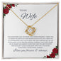 To My Wife - Love Knot Necklace