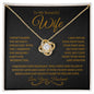 To My Beautiful Wife - Love Knot Necklace