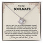 To My Soulmate - Love Knot Necklace
