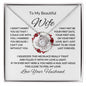 To My Beautiful Wife - Love Knot Necklace
