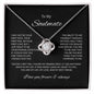 To My Soulmate - Love Knot Necklace