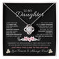 To My Daughter Love Dad - Love Knot Necklace