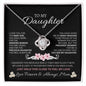 To My Daughter Love Mom - Love Knot Necklace