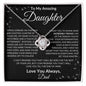 To My Amazing Daughter Love Dad - Love Knot Necklace