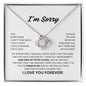 I'm Sorry - Love Knot Necklace
