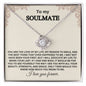 To My Soulmate - Love Knot Necklace