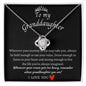 To My Granddaughter - Love Knot Necklace