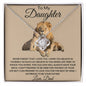 To My Daughter Love Dad- Love Knot Necklace
