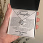 To My Amazing Daughter Love Always Dad- Love Knot Necklace