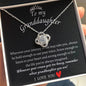 To My Granddaughter - Love Knot Necklace