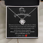To My Granddaughter - Love Knot Necklace