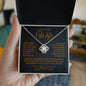 To My Beautiful Wife - Love Knot Necklace