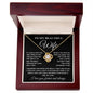 To My Beautiful Wife - Love Knot Necklace
