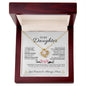 To My Daughter Love Mom - Love Knot Necklace