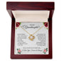 To My Granddaughter - Love Knot Necklace