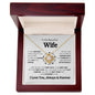 To My Beautiful Wife - Love Knot Necklace