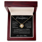 To My Daughter Love Mom - Love Knot Necklace
