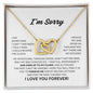 I'm Sorry - Interlocking Hearts Necklace