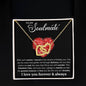 To My Soulmate - Interlocking Hearts Necklace
