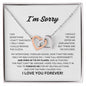 I'm Sorry - Interlocking Hearts Necklace