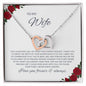 To My Wife - Interlocking Hearts Necklace