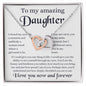 To My Amazing Daughter - Interlocking Hearts