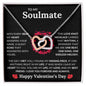 To My Soulmate - Interlocking Hearts Necklace