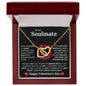 To My Soulmate - Interlocking Hearts Necklace