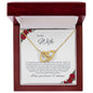 To My Wife - Interlocking Hearts Necklace
