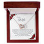 To My Wife - Interlocking Hearts Necklace