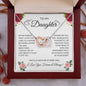 To My Daughter - Interlocking Hearts Necklace